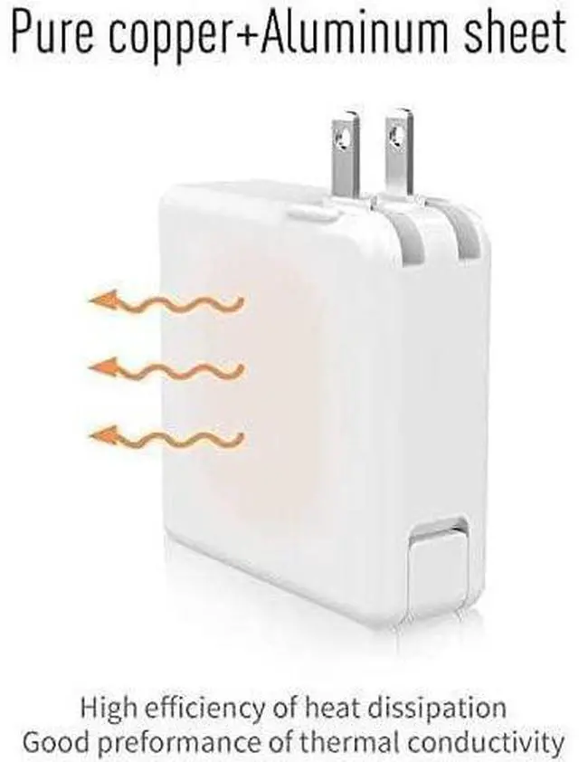 Alt view image 6 of 8 - Mac Book Pro Charger 60W Power Adapter L-Tip Magnetic Connector Charger and Compatible with 13 Inch Before Mid 2012 Fast for Old