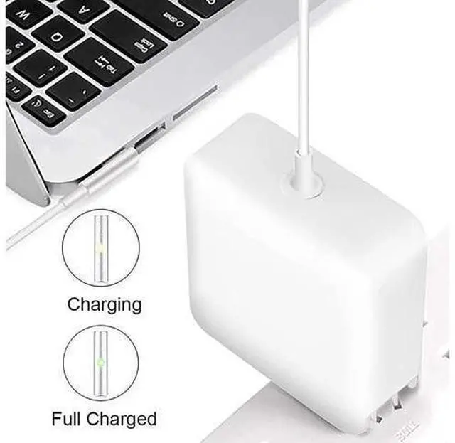 Alt view image 7 of 8 - Mac Book Pro Charger 60W Power Adapter L-Tip Magnetic Connector Charger and Compatible with 13 Inch Before Mid 2012 Fast for Old