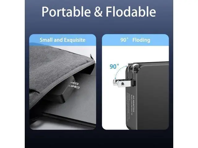 Alt view image 8 of 12 - 100W GaN Universal Laptop & MacBook Charger 13-in-1 Foldable Adapter with USB-C PD Compatible with MacBook Pro/Air HP Toshiba Smart Safety