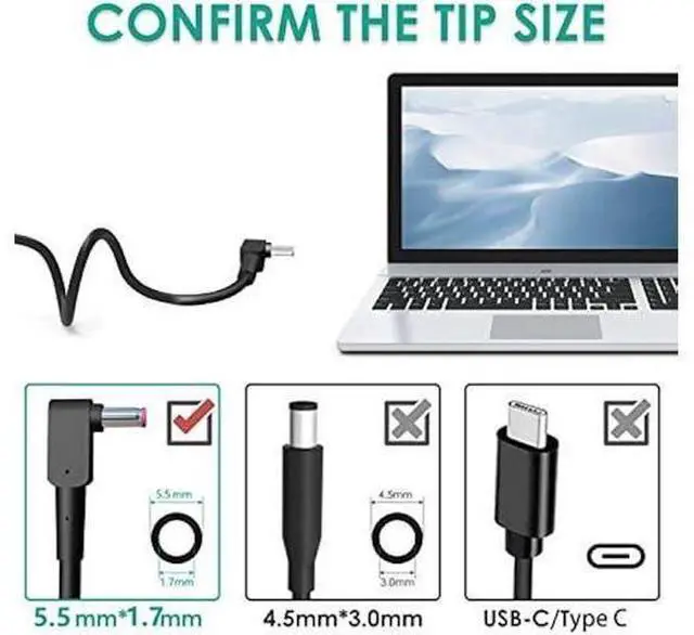 Alt view image 11 of 14 - 135W AC Charger Fit for Acer AN515-55 53 53AG 52KW 56S8 52H0 77KS 51ZY 73AA 76F5 54Q0 76EA 57NA ADP-135KB T Laptop Power Adapter