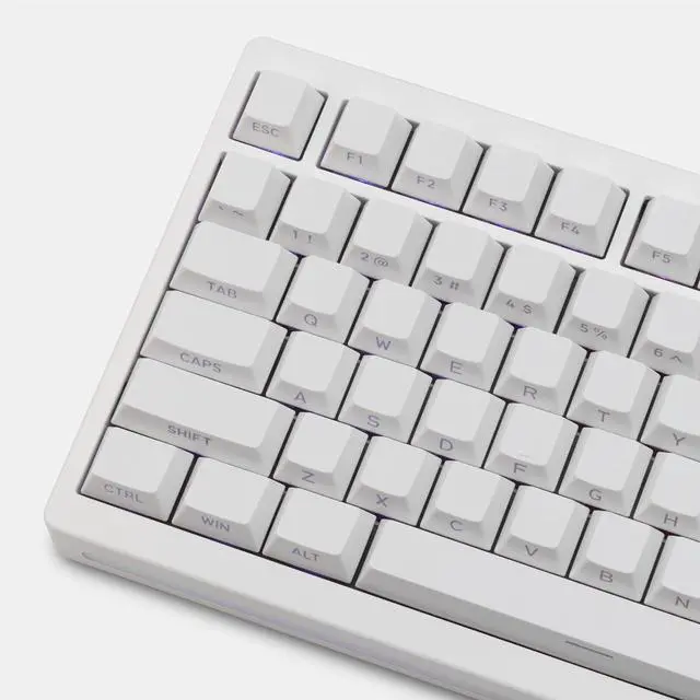 Alt view image 10 of 14 - PMOKEY P75 75% Wireless Mechanical Keyboard, Tri-Mode RGB Gaming Keyboard with Dot-Matrix Display, Aluminum Alloy Body, Volume Knob, Up to 10000mAh Battery (Lite White)