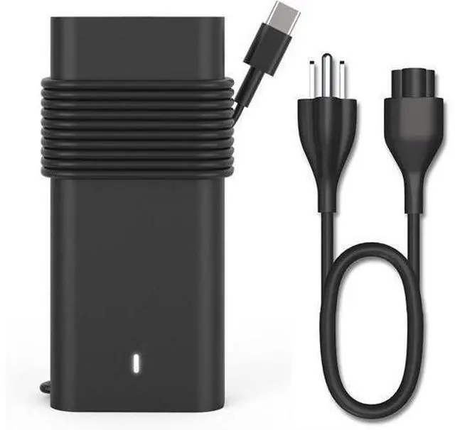 Alt view image 8 of 14 - New Slim 65W USB C Laptop Charger for Latitude XPS Chromebook Charger Fast Charging Type C Travel Laptop Power Adapter