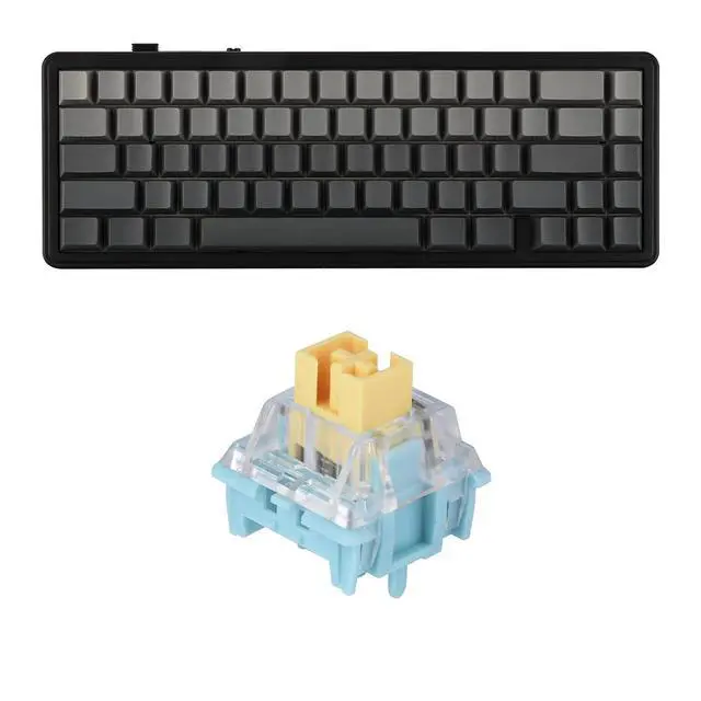 Alt view image 8 of 14 - x Aula F65 65% Wireless Mechanical Keyboard+35 Pieces Sea Salt Silent Mechanical Keyboard Switches Set