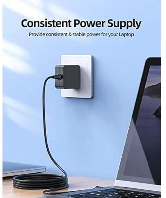Alt view image 14 of 14 - 33W AC Charger Fit for Asus E510MA E510M E510 E210MA E210M E210 E510MA-RS06 Laptop Portable 7.5Ft Power Supply Adapter Cord