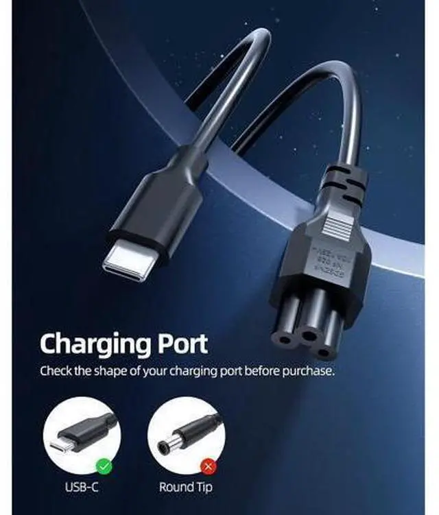 Alt view image 10 of 14 - Zell Fast Chromebook Charger For Hp Chromebook Charger, (Ul Safety Certified), 45W