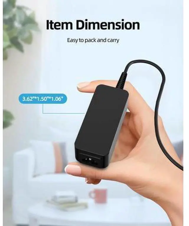 Alt view image 11 of 14 - Fast Chromebook Charger for HP Chromebook Charger - (UL Safety Certified Product) 45W