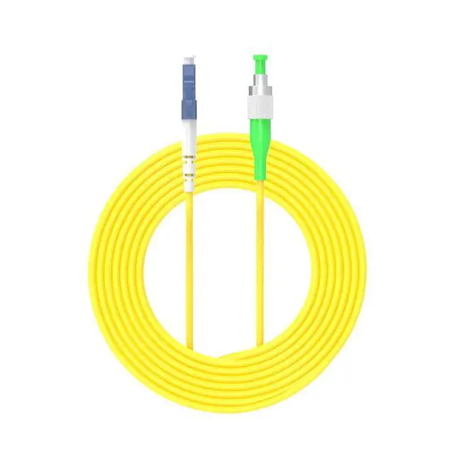 Alt view image 2 of 2 - 75Meters 245ft LC/PC to FC/APC Fiber Optic Cable Jumper Optical Patch Cord Simplex Single-Mode 9/125 LC-FC