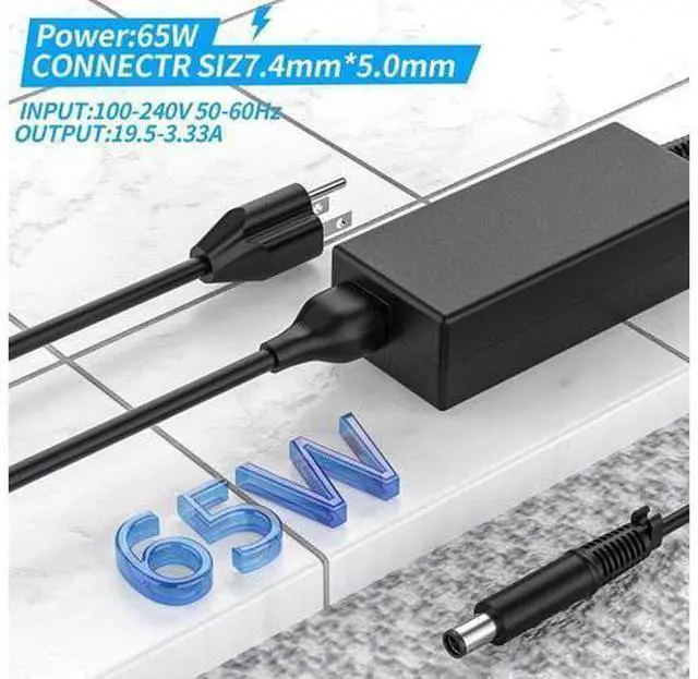 Alt view image 8 of 12 - 19.5V 3.33A 65W Laptop Charger Compatible with HP G4 G6 G7 G32 G42 G56 G60 G61 G62 G71 G72 Dv3 Dv4 Dv5 Dv6 Dv7 Dm4 M6 M7 Power Adapter Supply Cord