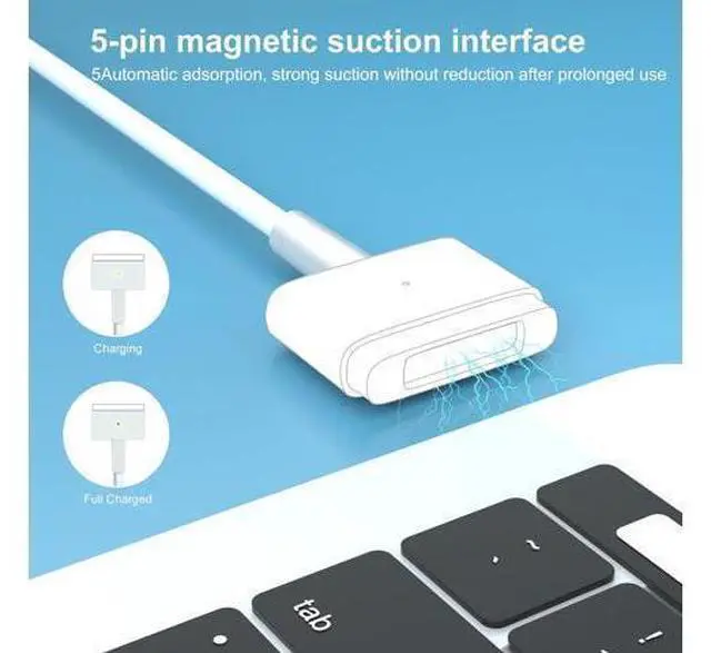 Alt view image 12 of 14 - 45W A1436 A1466 A1465 MacBook Air Charger Fast T-Tip Power Adapter for MacBook Air 11 13 inch Laptop Retina After Mid 2012 (45W)
