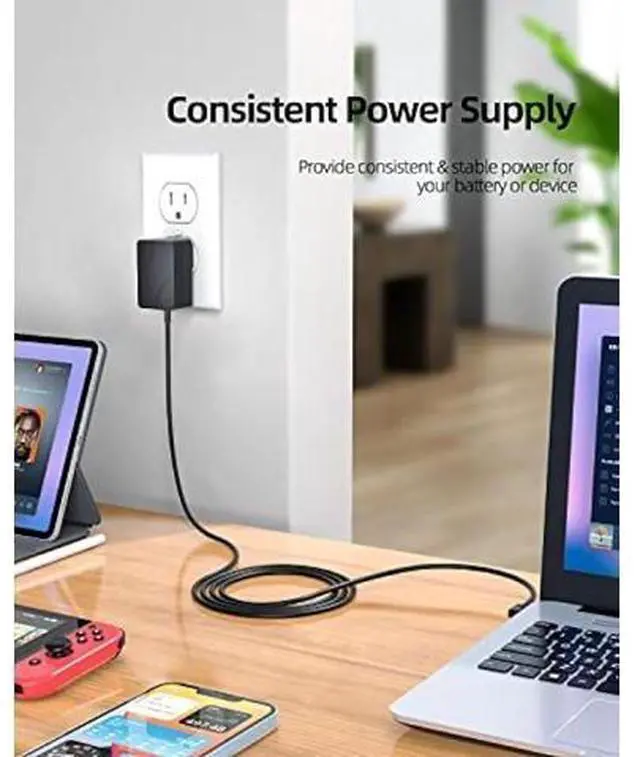 Alt view image 14 of 14 - 12V 2A AC Charger Fit for Chuwi UBook X/Pro X CWI535, GemiBook 13 14 Pro CWI529 Laptop Power Supply Adapter Cord