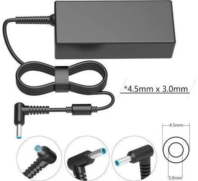 Alt view image 12 of 14 - Ac Charger 65w Fit for HP ProBook 640 650 450 430 440 446 455 470 745 735 725 755 EliteBook 840 850 845 Laptop Cord