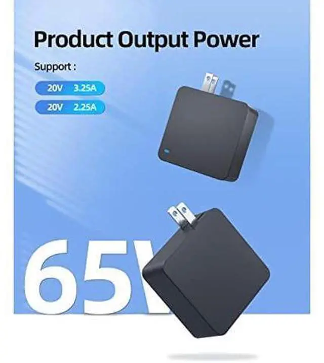 Alt view image 9 of 10 - 65W 45W AC Charger Fit for Lenovo Yoga 710 720 710S 720S 510S 520S 530S 510 520 530 Laptop Power Adapter