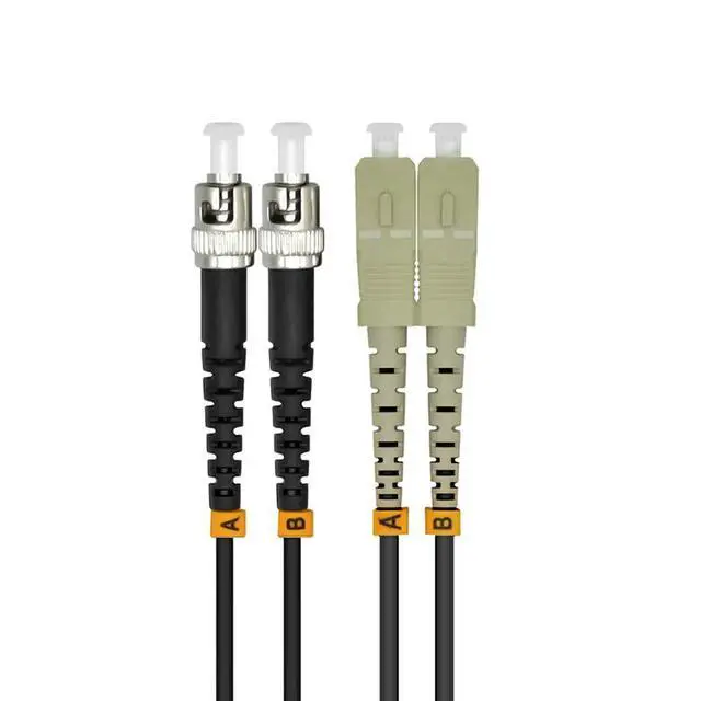 Alt view image 2 of 2 - 75m SC to ST 10G OM3 Outdoor Armored Duplex 50/125 Fiber Optic Cable Jumper Optical Patch Cord Multimode 75meters 245ft SC-ST