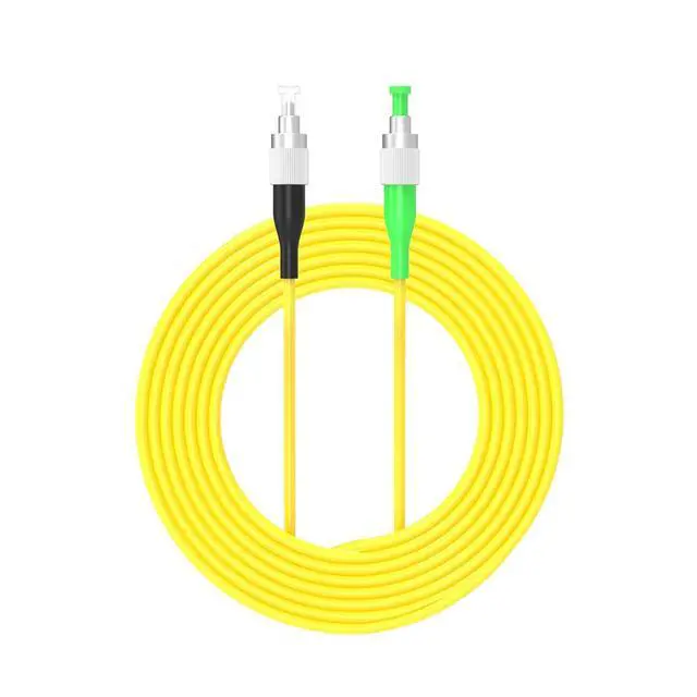Alt view image 2 of 2 - 10Meters 33ft FC/PC to FC/APC Fiber Optic Cable Jumper Optical Patch Cord Simplex Single-Mode 9/125 FC-FC