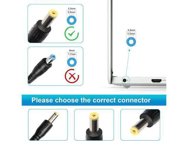 Alt view image 13 of 14 - AC Doctor INC 19V 4.74A 90W Universal AC Power Adapter Laptop Charger for HP Toshiba ASUS IBM Lenovo New 5.5x2.5mm