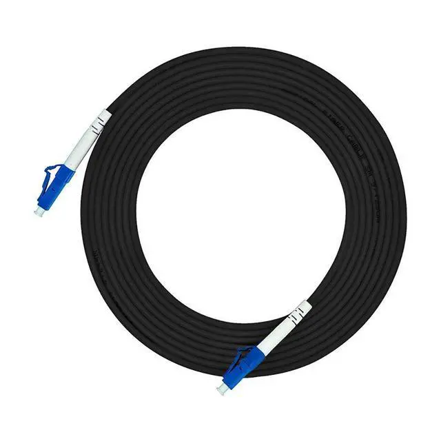 Alt view image 2 of 2 - 300M LC to LC Outdoor Armored Simplex 9/125 SM Fiber Optic Cable Jumper Optical Patch Cord Singlemode 300Meters 985ft LC-LC