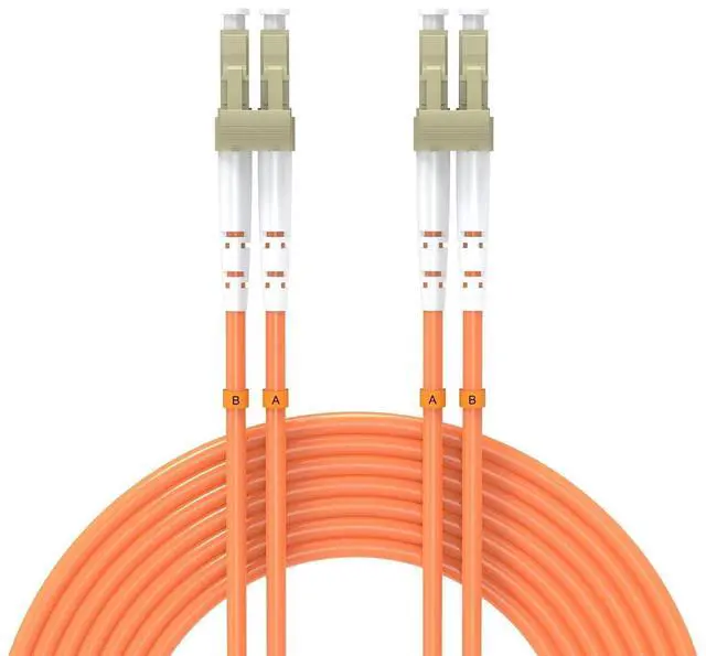 Alt view image 6 of 10 - 7.5Meters 25ft LC/UPC-LC/UPC Multi-Mode Fiber Optic Cable LC to LC OM1 Jumper Optical Patch Cord Duplex 62.5/125um Orange LC-LC