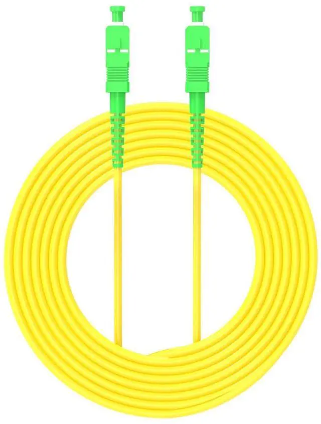 Alt view image 2 of 2 - 20meter 65ft SC/APC to SC/APC Fiber Optic Cable Jumper Optical Patch Cord Simplex Single-Mode 9/125 SC-SC