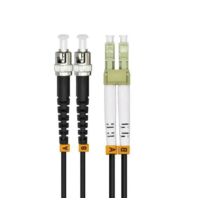 Alt view image 2 of 2 - 200M LC to ST 10G OM3 Outdoor Armored Duplex 50/125 Fiber Optic Cable Jumper Optical Patch Cord Multimode 200Meters 656ft LC-ST