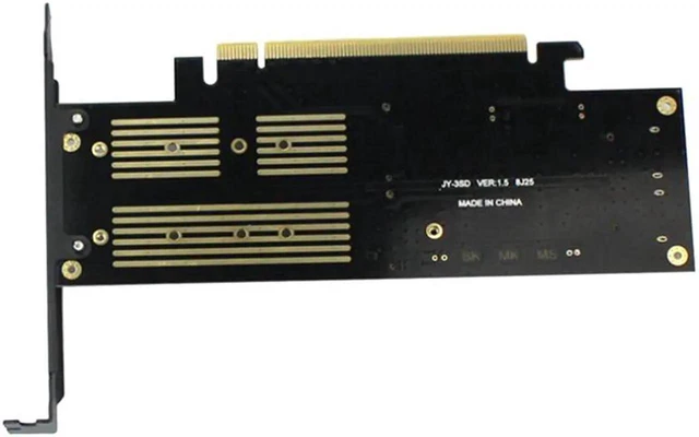 Alt view image 2 of 5 - 3 in 1 NGFF and MSATA SSD Adapter Card M.2 NVME to PCIe 16X/M.2 SATA SSD to SATA III/MSATA to SATA Converter