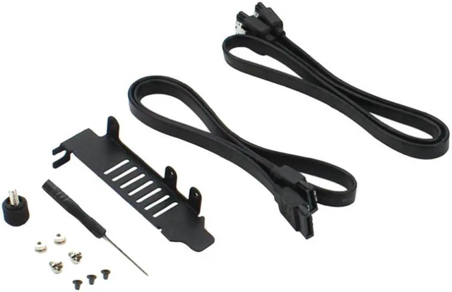 Alt view image 4 of 5 - 3 in 1 NGFF and MSATA SSD Adapter Card M.2 NVME to PCIe 16X/M.2 SATA SSD to SATA III/MSATA to SATA Converter