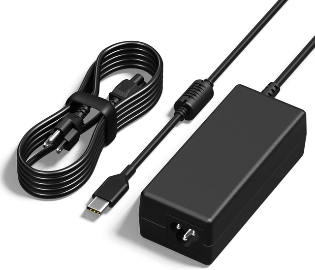 Alt view image 8 of 14 - 65W 45W USB-C Laptop Charger Type C Computer Fast Charger Power Adapter Compatible with Google Chromebook Thinkpad Yoga EliteBook XPS Latitude MacBook and More