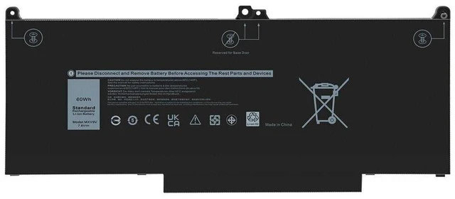 Alt view image 6 of 10 - 60Wh MXV9V Battery for Dell Latitude 5300 5310 7300 7400 E5300 E5310 E7300 E7400
