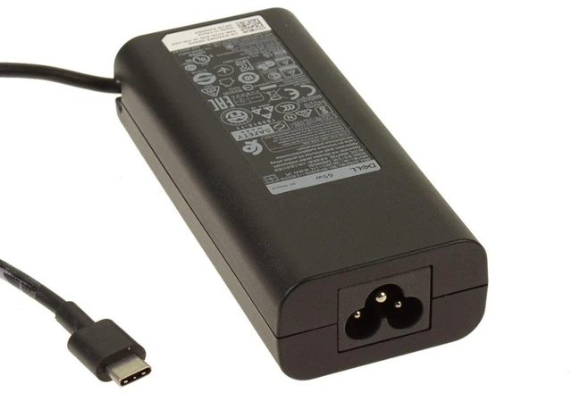 Alt view image 8 of 8 - New Dell OEM 65-Watt Charger AC Power Adapter USB Type-C 65W 2WDR5 JJ12F