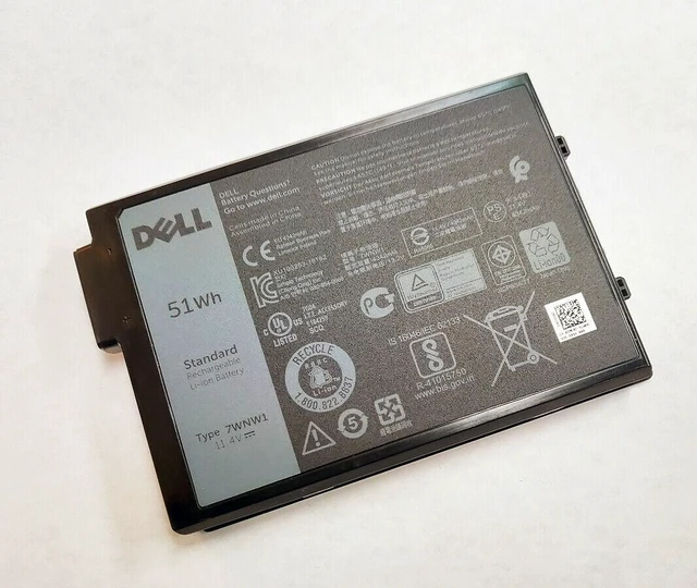 Main image of Dell Latitude 5424 5420 7424 Rugged 3-cell 51Wh OEM Original Battery 7WNW1