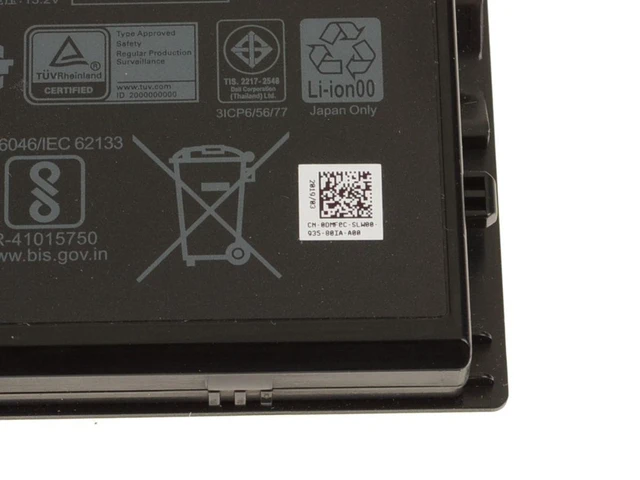Alt view image 5 of 7 - Dell Latitude 5424 5420 7424 Rugged 3-cell 51Wh OEM Original Battery 7WNW1
