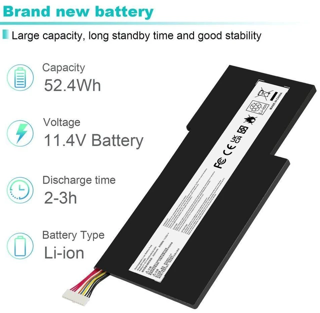 Alt view image 7 of 10 - 11.4V Battery for MSI MS-17B4 MS-17F3 MS-17F4 MS-17B3 MS-17F1