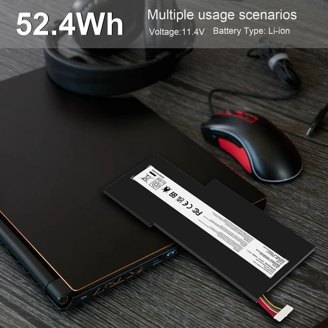 Alt view image 10 of 10 - 11.4V Battery for MSI MS-17B4 MS-17F3 MS-17F4 MS-17B3 MS-17F1