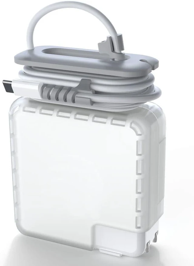 Alt view image 7 of 12 - TATOFY Case for MacBook 60w Charger Apple 61w 67w Charger Case Travel Cord Organizer MacBook Accessories (for Apple MacBook 60W, 61W MagSafe Adapter, Apple 67W USB-C Adapter)