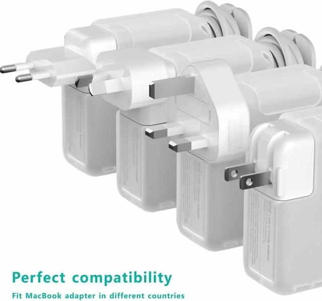 Alt view image 11 of 12 - TATOFY Case for MacBook 60w Charger Apple 61w 67w Charger Case Travel Cord Organizer MacBook Accessories (for Apple MacBook 60W, 61W MagSafe Adapter, Apple 67W USB-C Adapter)
