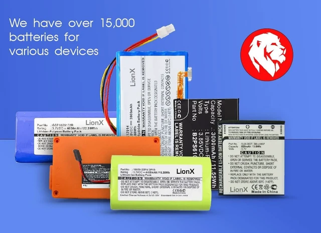 Alt view image 4 of 4 - LIONX Battery for JBLPARTYBOX300CN PartyBox 300 2INR19/66/4 GSP-ICR2S4P-PB350A SUN-INTE-125 13400mAh / 99.16Wh