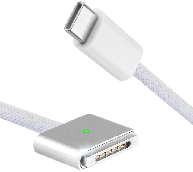 Alt view image 6 of 10 - RULGOI 140W USB-C to Magnetic 3 Charging Cable, Compatible with MacBook Air 2023/2022 (M2), MacBook Pro 2021-2023(M3,M2,M1, 14-16 inches) 6.6 feet