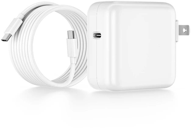 Alt view image 6 of 10 - Mac Book Pro Charger - 45W USB C Fast Charger Power Adapter for USB C Port MacBook Air 13 15 inch /MacBook Pro 14 16 inch, iPhone 17/ 16/ 15, iPad Pro, and All USBC Devices, 6FT Type-C Cable Included