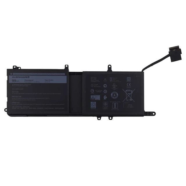 Alt view image 4 of 6 - Vvsialeek New 9NJM1 99Wh Laptop Replacement Battery Compatible with Dell Alienware 15 R3 R4 17 R4 R5 ALW17C-D1738 D1748 D1758.