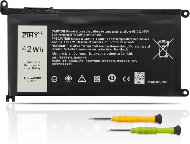 Alt view image 8 of 14 - WDX0R 3CRH3 Battery Replacement for Dell Latitude 3480 3580 3189 3379 Inspiron 15 7579 7573 7560 7569 7570 5565 5567 5570 5578 5579 7586 7368 7378 5368 5378 5379 5765 5767 5775 Vostro 5468 5471 5568