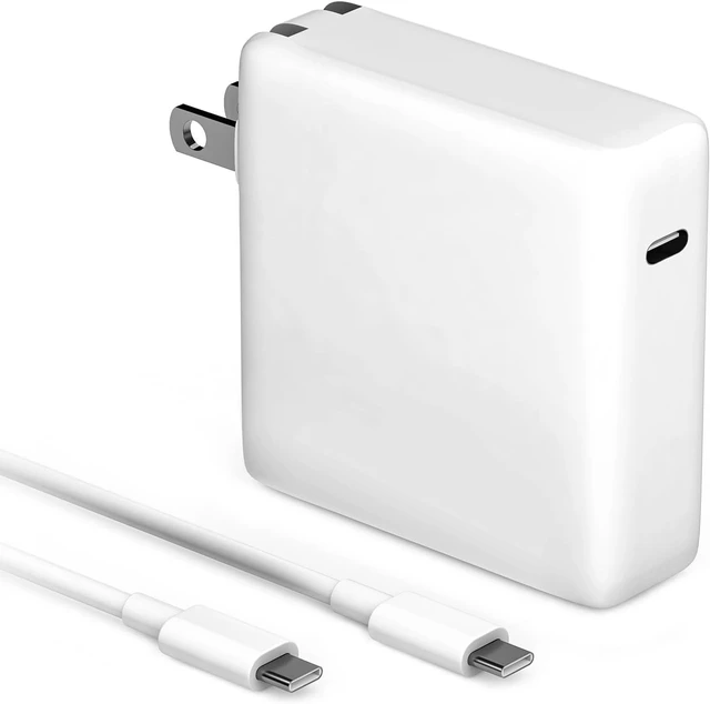 Alt view image 7 of 12 - MacBook Pro Charger 61W USB C Power Adapter for MacBook Pro/Air 13/14 Inch Power Adapter with Type C Power Cord Supply