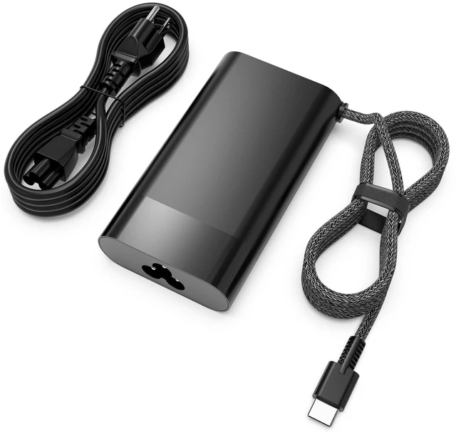 Alt view image 6 of 10 - Nivjuky New Slim 65W Type-C Power Adapter Compatible with HP Envy 14 15 16 17 Laptop USB C Fast Charger