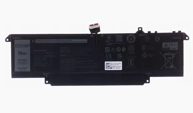 Alt view image 4 of 6 - G06YG Laptop Battery 72Wh 4442mAh 15.4V Compatible with DELL Precision 5490 Series 3N81G