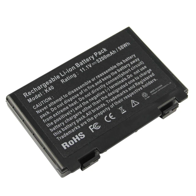 Alt view image 6 of 8 - Futurebatt 6 Cell Laptop Battery for ASUS k61ic K60IJ K50IJ K50I K60I A32-F82 A32-F52 X8D X8B