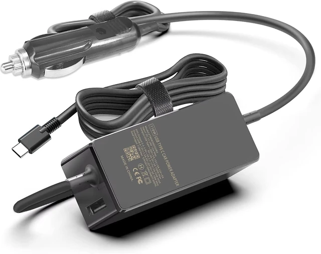 Alt view image 8 of 14 - 100W USB C Laptop Car Charger for Latitude/ XPS Thinkpad/Yoga/IdeaPad MacBook Pro/Air HP Spectre/Elitebook LG Gram Chromebook Charger