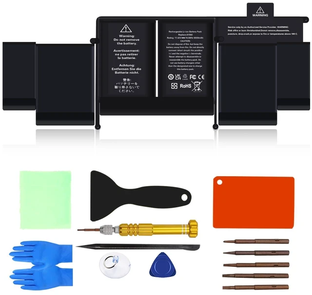 Alt view image 6 of 10 - Bituoer A1582 Battery Replacement for MacBook Pro A1502 (Early 2015, Mid 2014, Late 2013) Retina 13-inch A1493/A1582 Battery