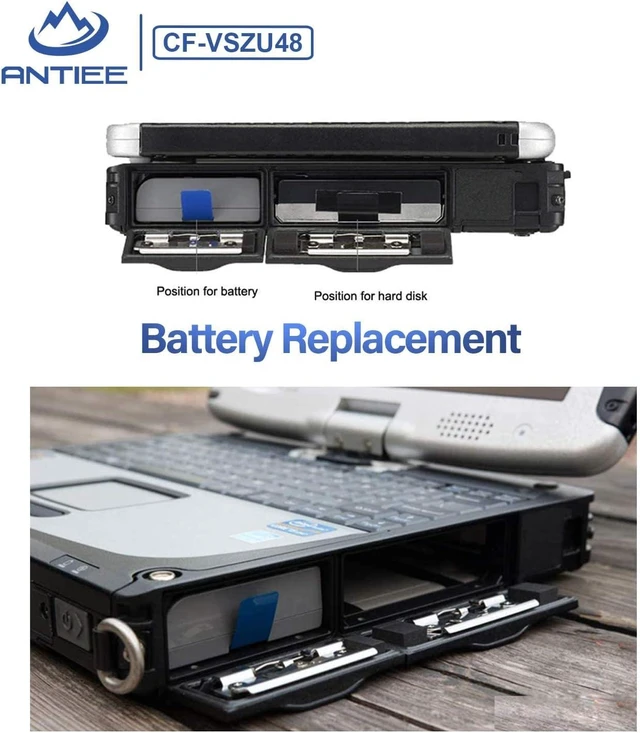 Alt view image 12 of 12 - ANTIEE CF-VZSU48 Laptop Battery Replacement for Panasonic Toughbook CF-19 CF19 MK1 MK2 MK3 MK4 MK5 MK6 MK7 MK8 Series CF-VZSU48U CF-VZSU28 CF-VZSU48R CF-VZSU50 CF-VZSU58U 10.65V 58Wh