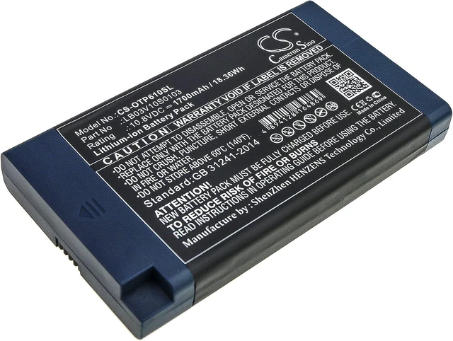 Alt view image 7 of 12 - Replacement Battery Compatible for OPWILL OTP-6123 OTP6123 OPT6123L OTP6103 OTP-6213L OTP-6126 OTP-6103 OTP6105 (1700mAh/10.8V), LB03V10S0103 Battery