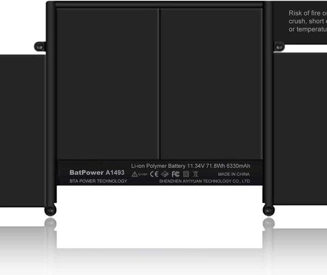 Alt view image 9 of 12 - BatPower A1493 Replacement Laptop Battery for Apple Late 2013 Mid 2014 MacBook Pro 13-inch Retina A1502 EMC 2678 EMC 2875 Battery MacBook Pro 13" A1502 Apple A1493 Battery 71.8Wh