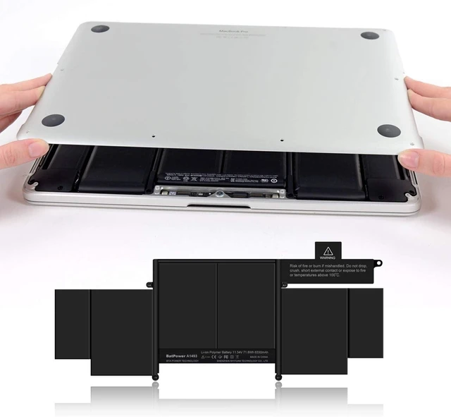 Alt view image 11 of 12 - BatPower A1493 Replacement Laptop Battery for Apple Late 2013 Mid 2014 MacBook Pro 13-inch Retina A1502 EMC 2678 EMC 2875 Battery MacBook Pro 13" A1502 Apple A1493 Battery 71.8Wh