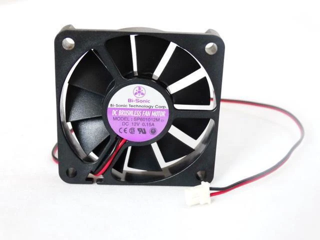 Alt view image 4 of 6 - 1pcs New 60mm Slim Cooling Fan 6cm 12V For Bi-Sonic SP601012M 6010 12V 0.15A 60X60X10mm CPU Power Silent Cooling Fan